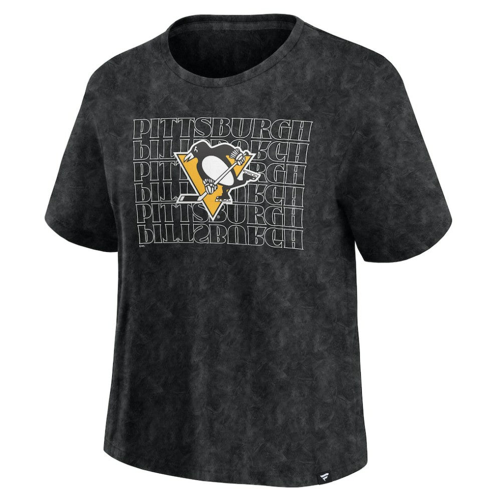 Pittsburgh Penguins Fanatics Women's Faded Wash T-Shirt Online