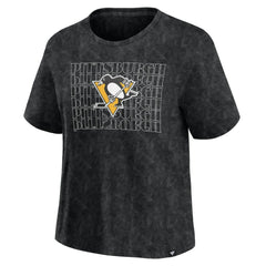Pittsburgh Penguins Fanatics Women's Faded Wash T-Shirt Online