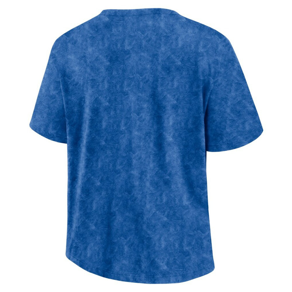 New York Rangers Fanatics Women's Faded Wash T-Shirt For Sale