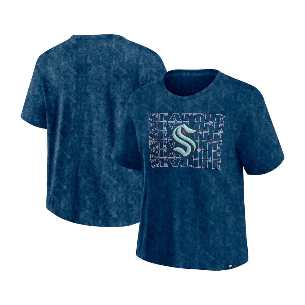 Seattle Kraken Fanatics Women's Faded Wash T-Shirt Outlet