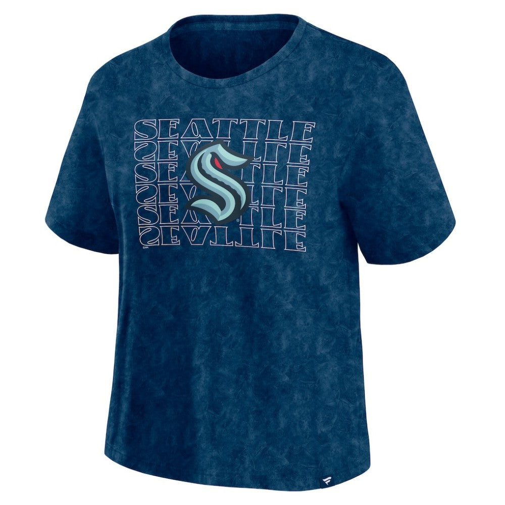 Seattle Kraken Fanatics Women's Faded Wash T-Shirt Outlet