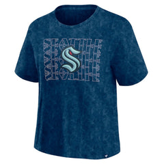 Seattle Kraken Fanatics Women's Faded Wash T-Shirt Outlet