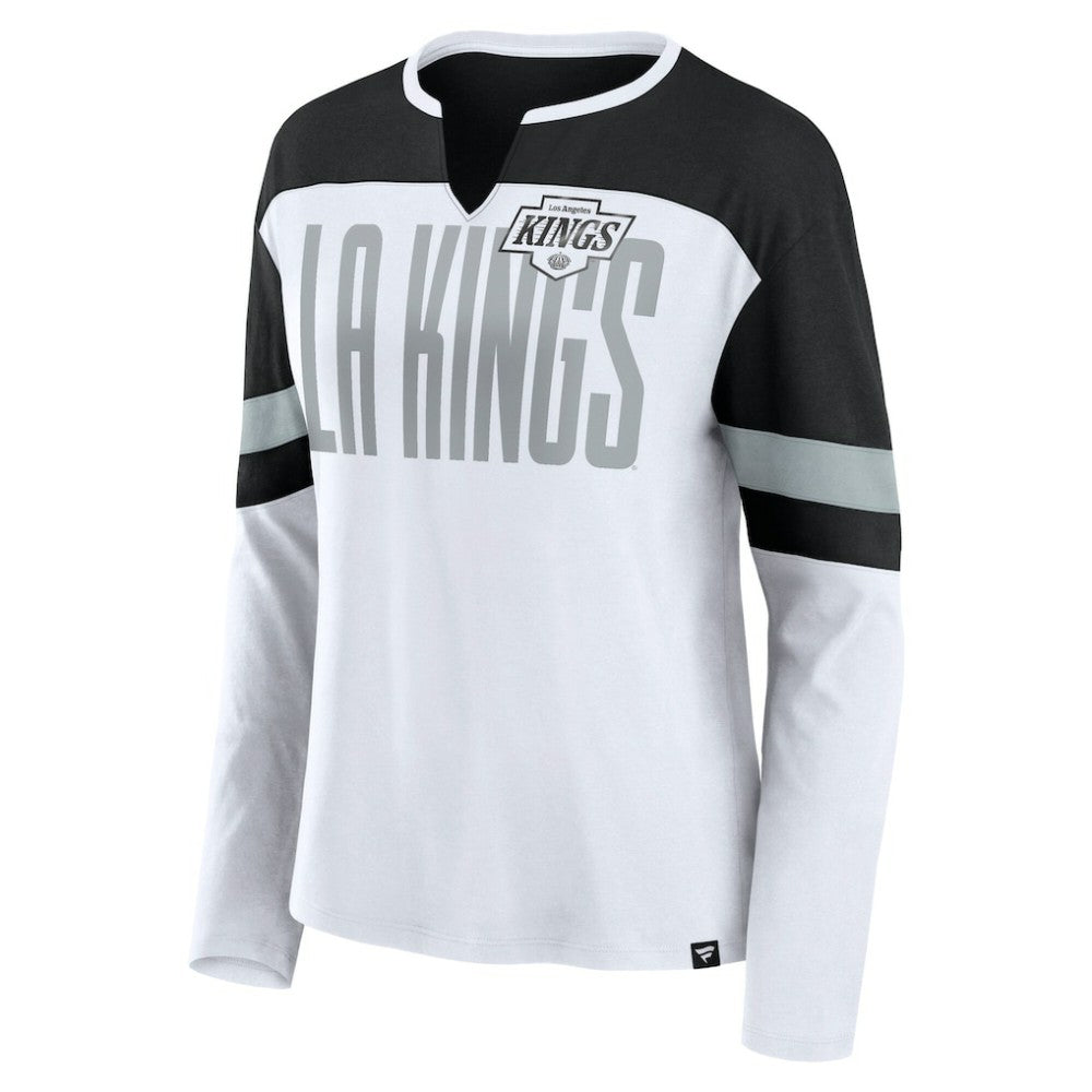 Los Angeles Kings Fanatics Women's Frozen Long Sleeve Notch Neck T-Shirt Sale