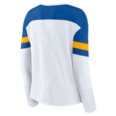 St. Louis Blues Fanatics Women's Frozen Long Sleeve Notch Neck T-Shirt Online