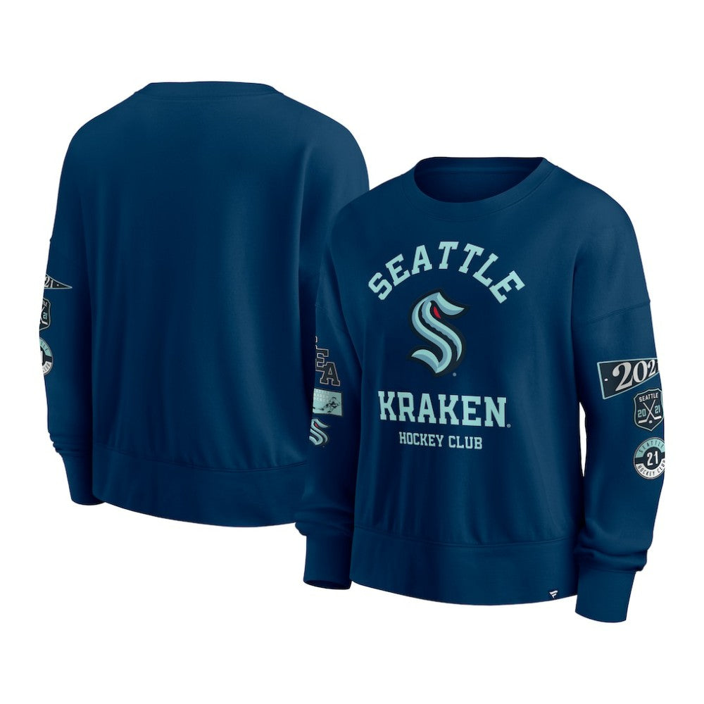 Seattle Kraken Fanatics Women's Go Team Pullover Sweatshirt Discount