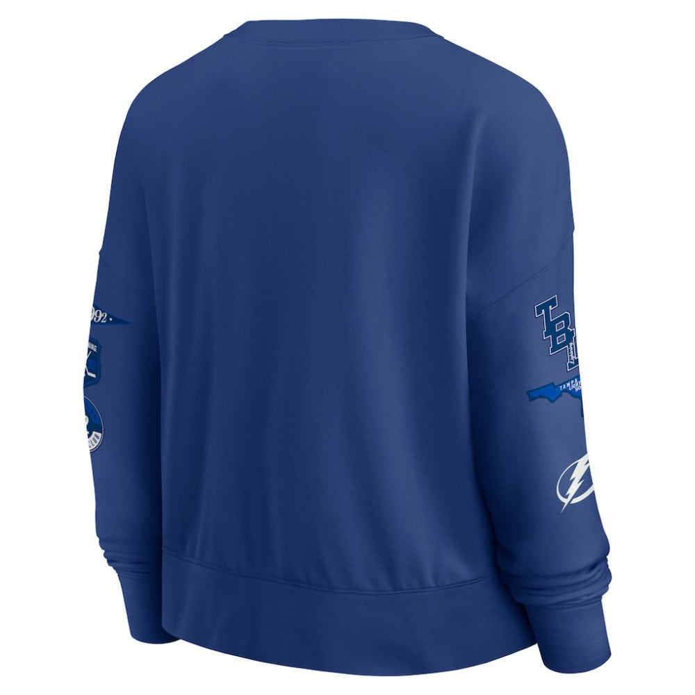 Tampa Bay Lightning Fanatics Women's Go Team Pullover Sweatshirt Sale