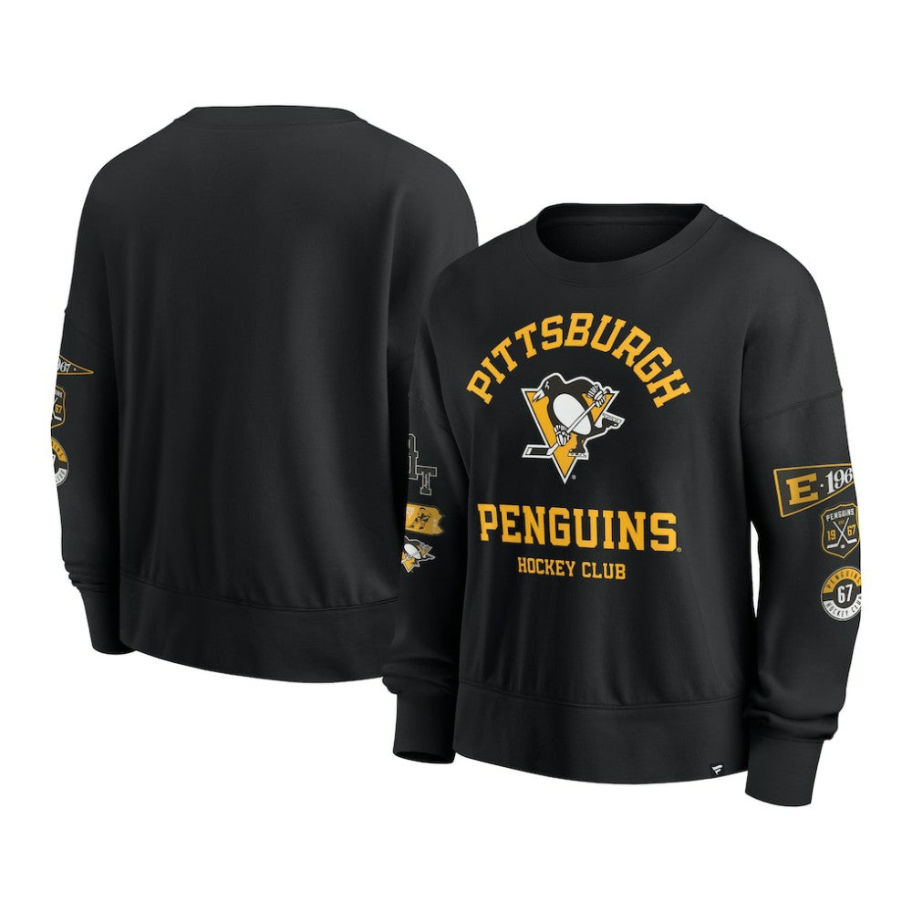 Pittsburgh Penguins Fanatics Women's Go Team Pullover Sweatshirt Outlet
