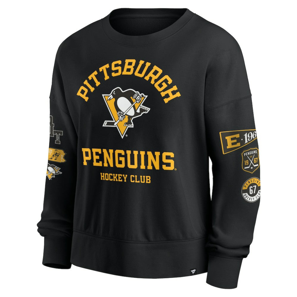 Pittsburgh Penguins Fanatics Women's Go Team Pullover Sweatshirt Outlet