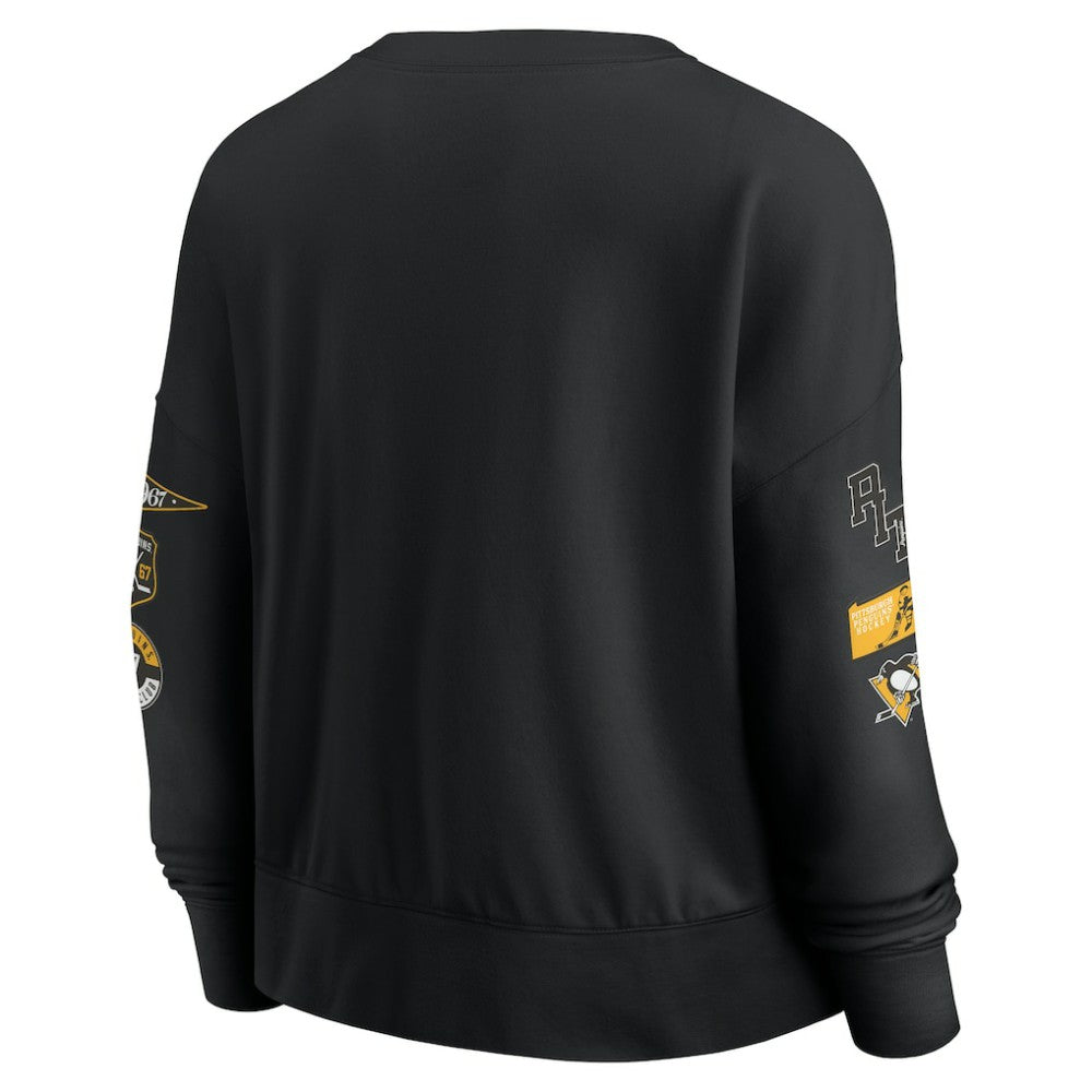 Pittsburgh Penguins Fanatics Women's Go Team Pullover Sweatshirt Outlet