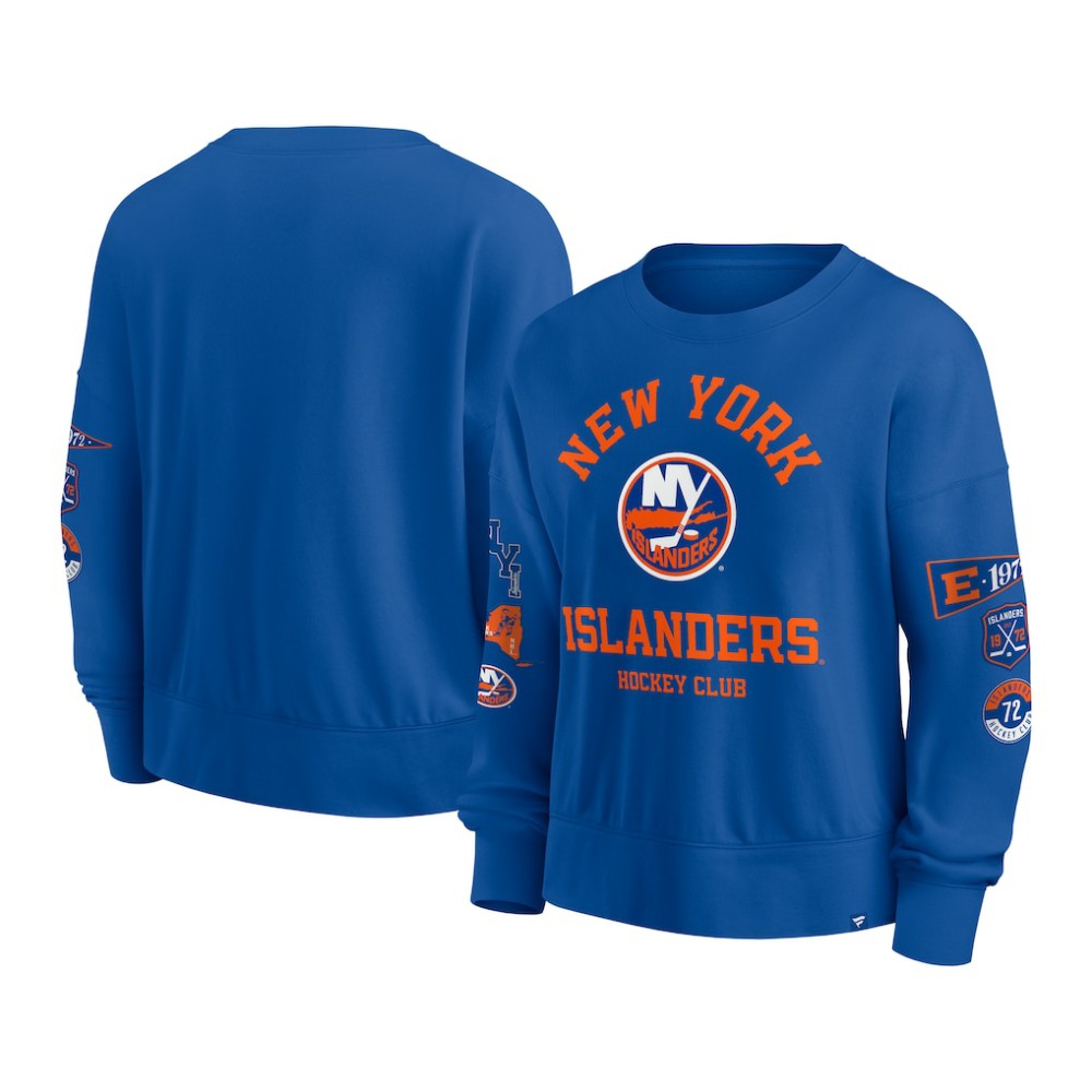 New York Islanders Fanatics Women's Go Team Pullover Sweatshirt Online