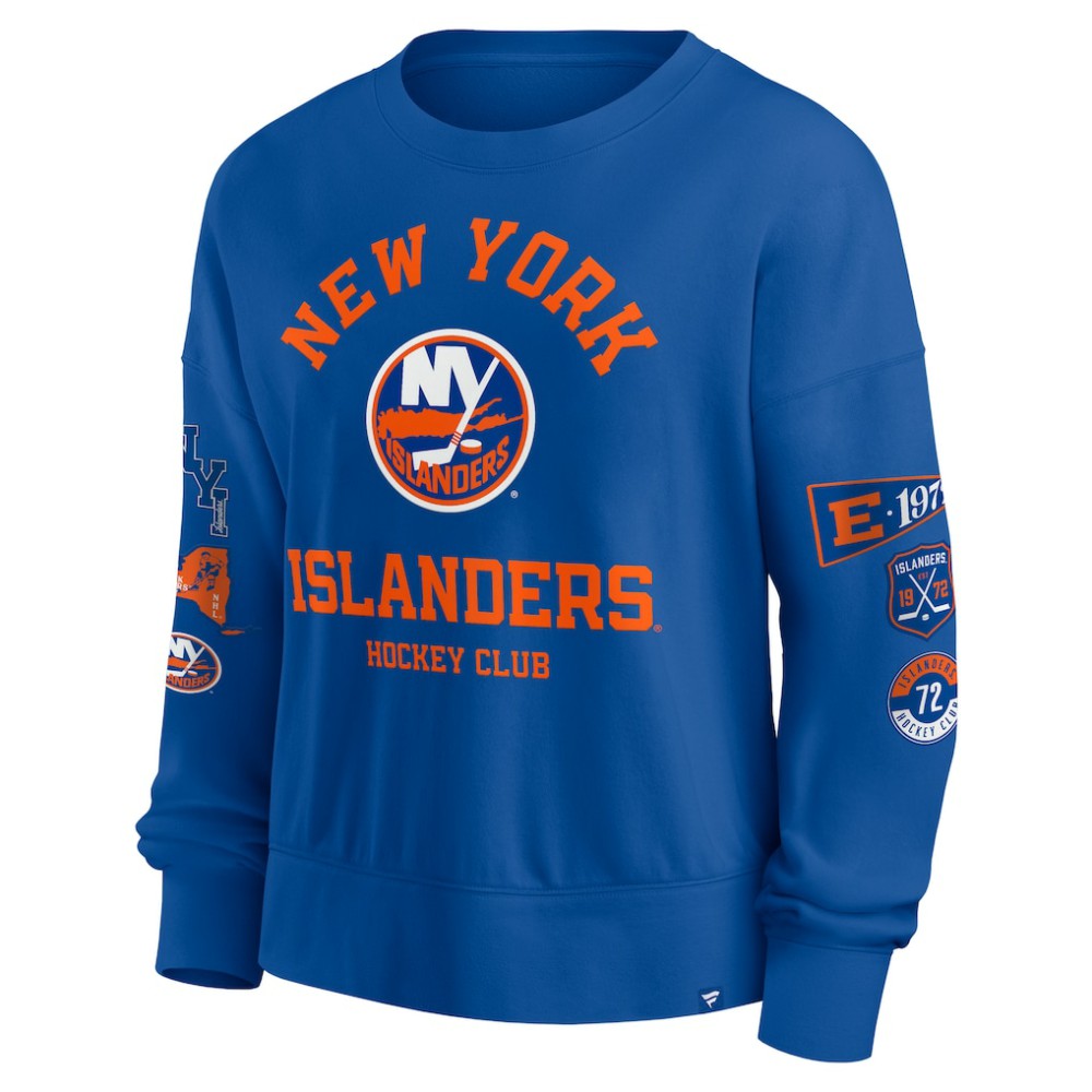 New York Islanders Fanatics Women's Go Team Pullover Sweatshirt Online