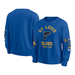 St. Louis Blues Fanatics Women's Go Team Pullover Sweatshirt On Sale