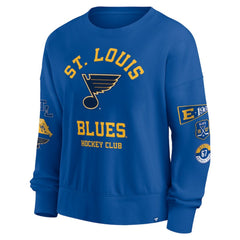 St. Louis Blues Fanatics Women's Go Team Pullover Sweatshirt On Sale