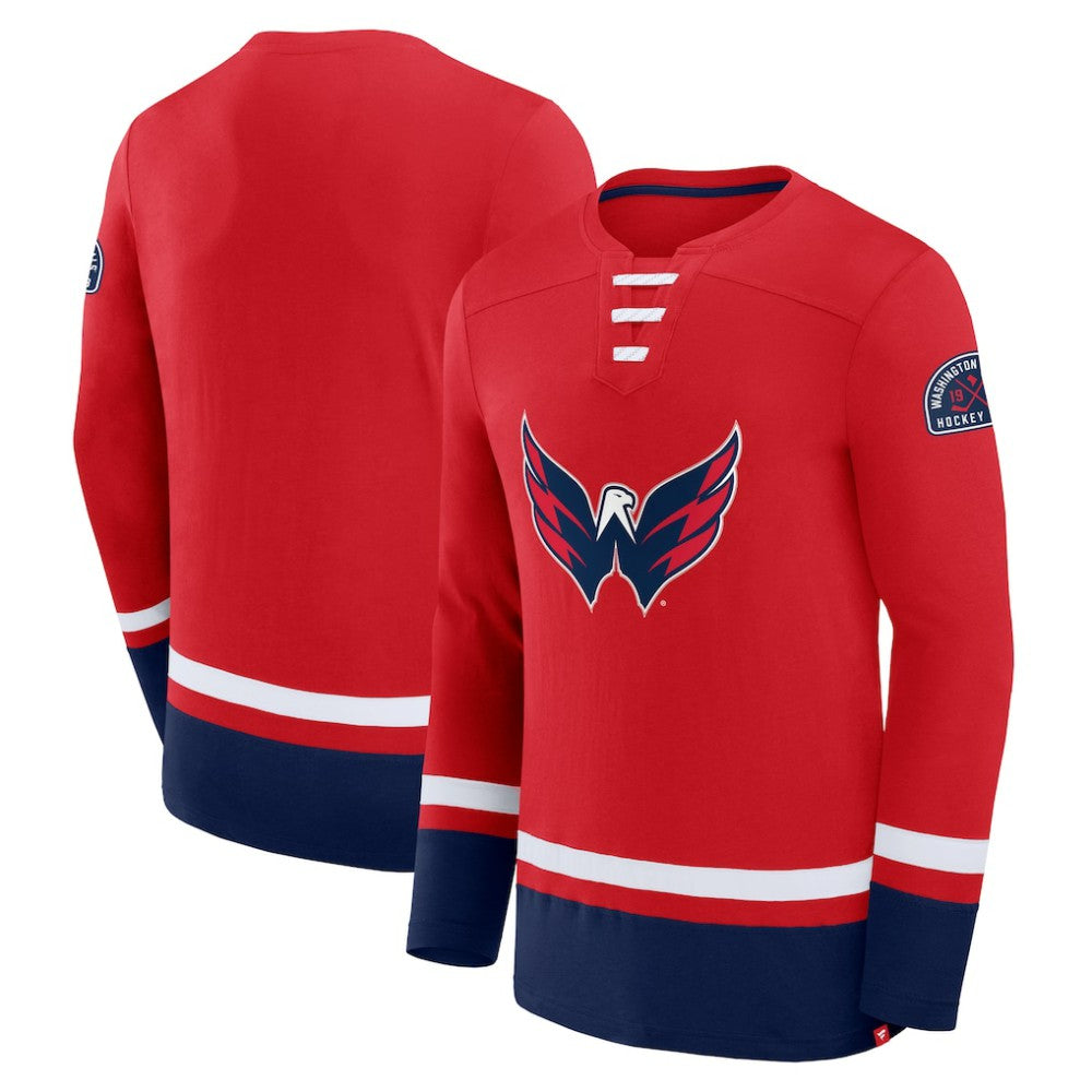 Washington Capitals Fanatics High Point Long Sleeve T-Shirt Discount