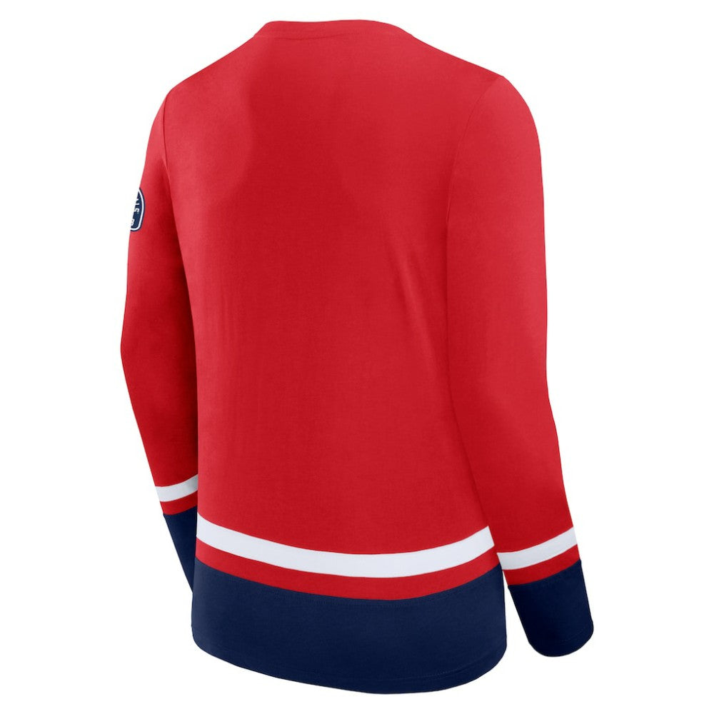 Washington Capitals Fanatics High Point Long Sleeve T-Shirt Discount