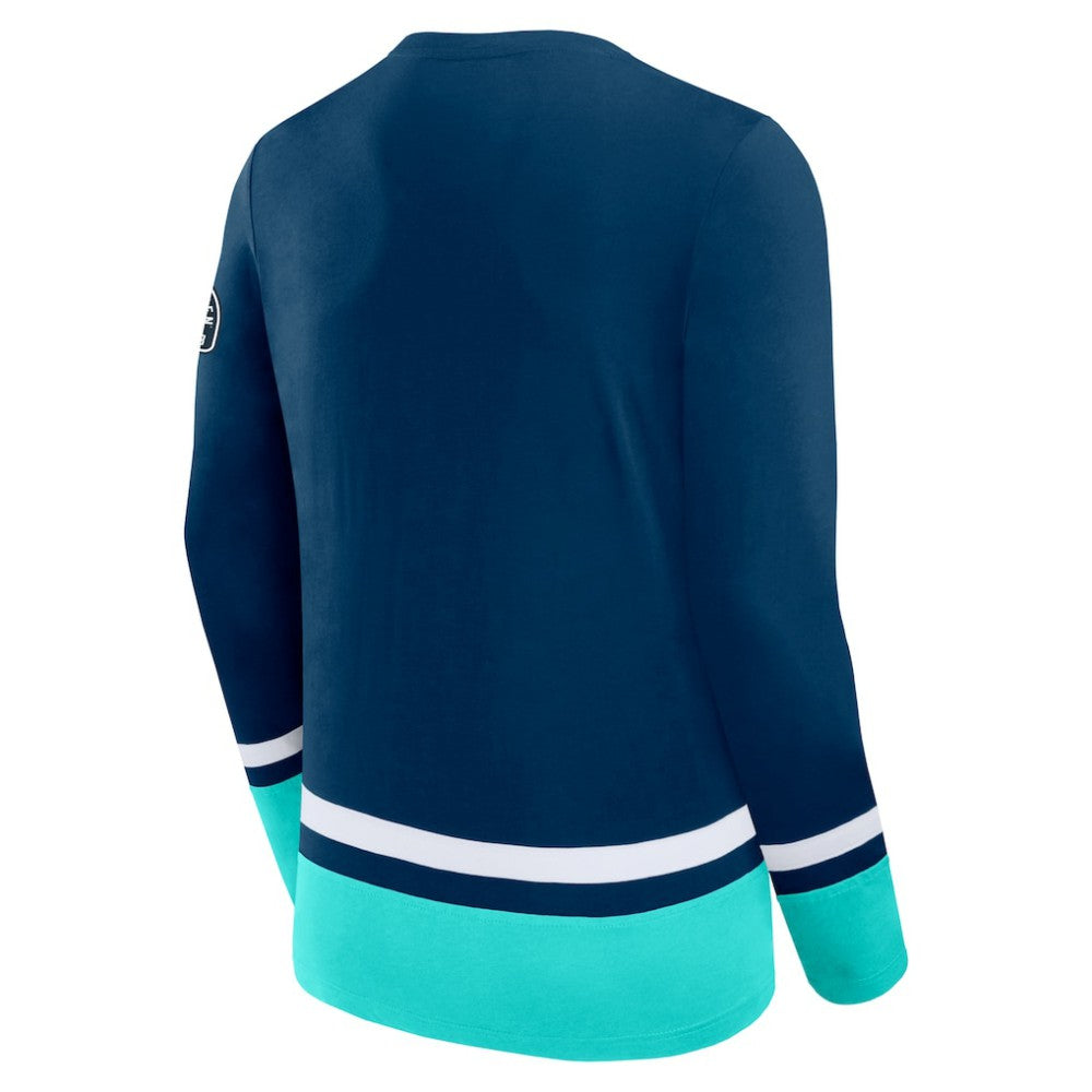 Seattle Kraken Fanatics High Point Long Sleeve T-Shirt On Sale