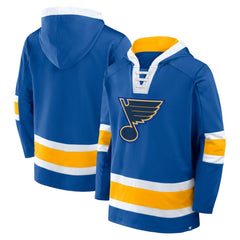St. Louis Blues Fanatics Inside Line Fleece Pullover Hoodie- Blue On Sale