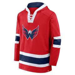 Washington Capitals Fanatics Inside Line Fleece Pullover Hoodie- Red Discount