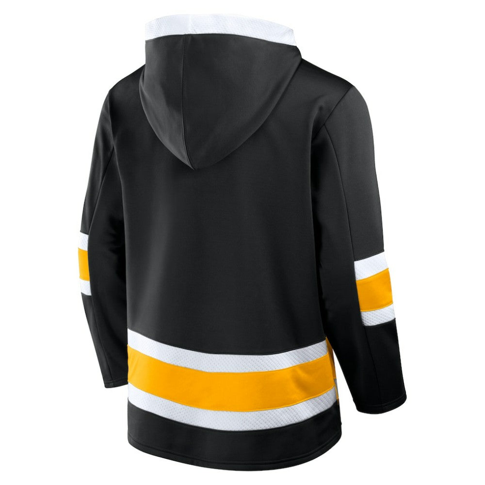 Boston Bruins Fanatics Inside Line Fleece Pullover Hoodie- Black Outlet