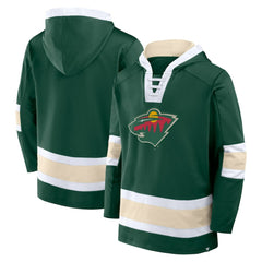 Minnesota Wild Fanatics Inside Line Fleece Pullover Hoodie- Green Outlet