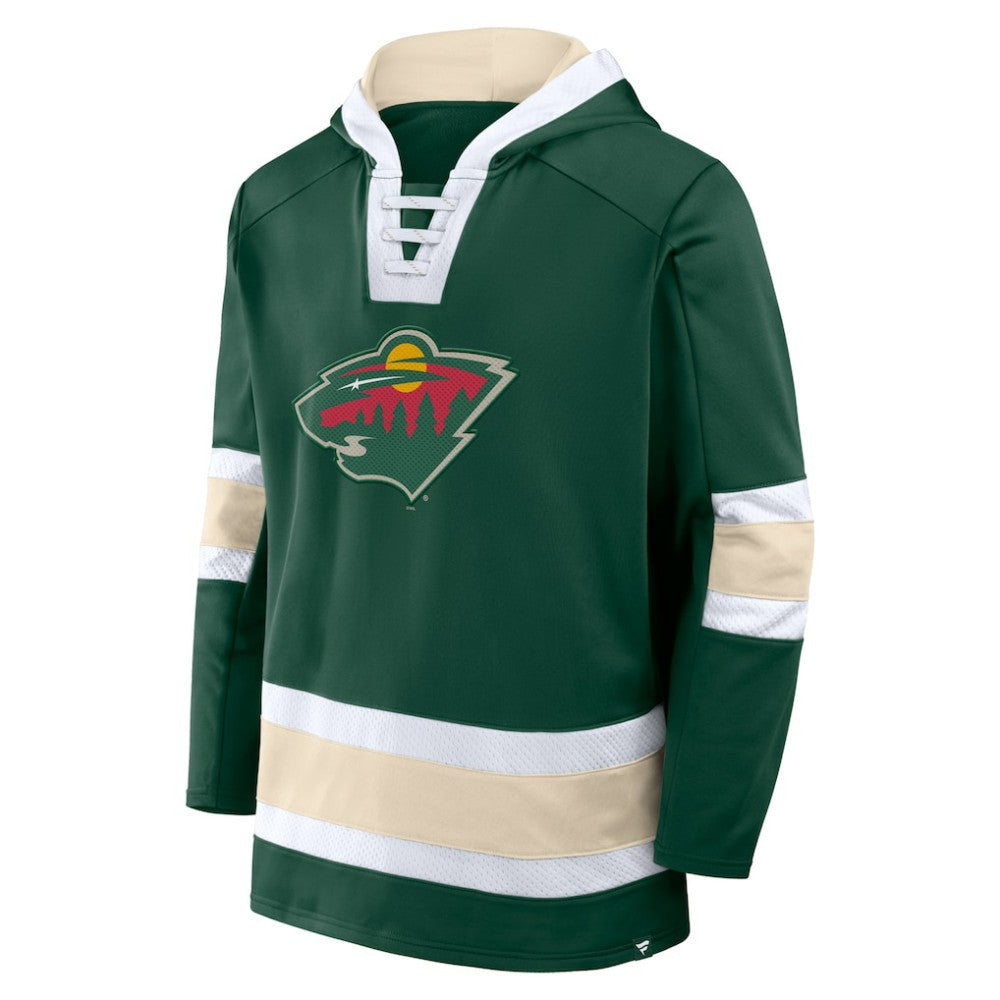 Minnesota Wild Fanatics Inside Line Fleece Pullover Hoodie- Green Outlet
