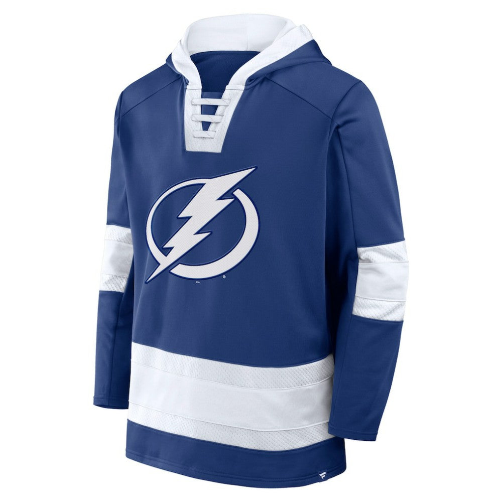Tampa Bay Lightning Fanatics Inside Line Fleece Pullover Hoodie- Blue Online