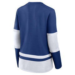 Tampa Bay Lightning Fanatics Women's Prime Time Lace-Up Long Sleeve T-Shirt Outlet