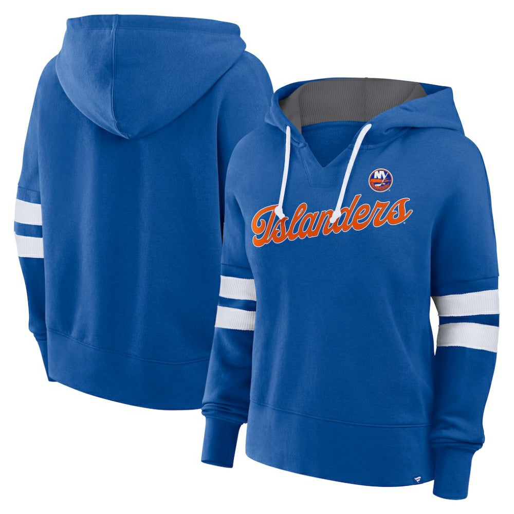 New York Islanders Fanatics Women's Oversized Seize Pullover Hoodie Sale