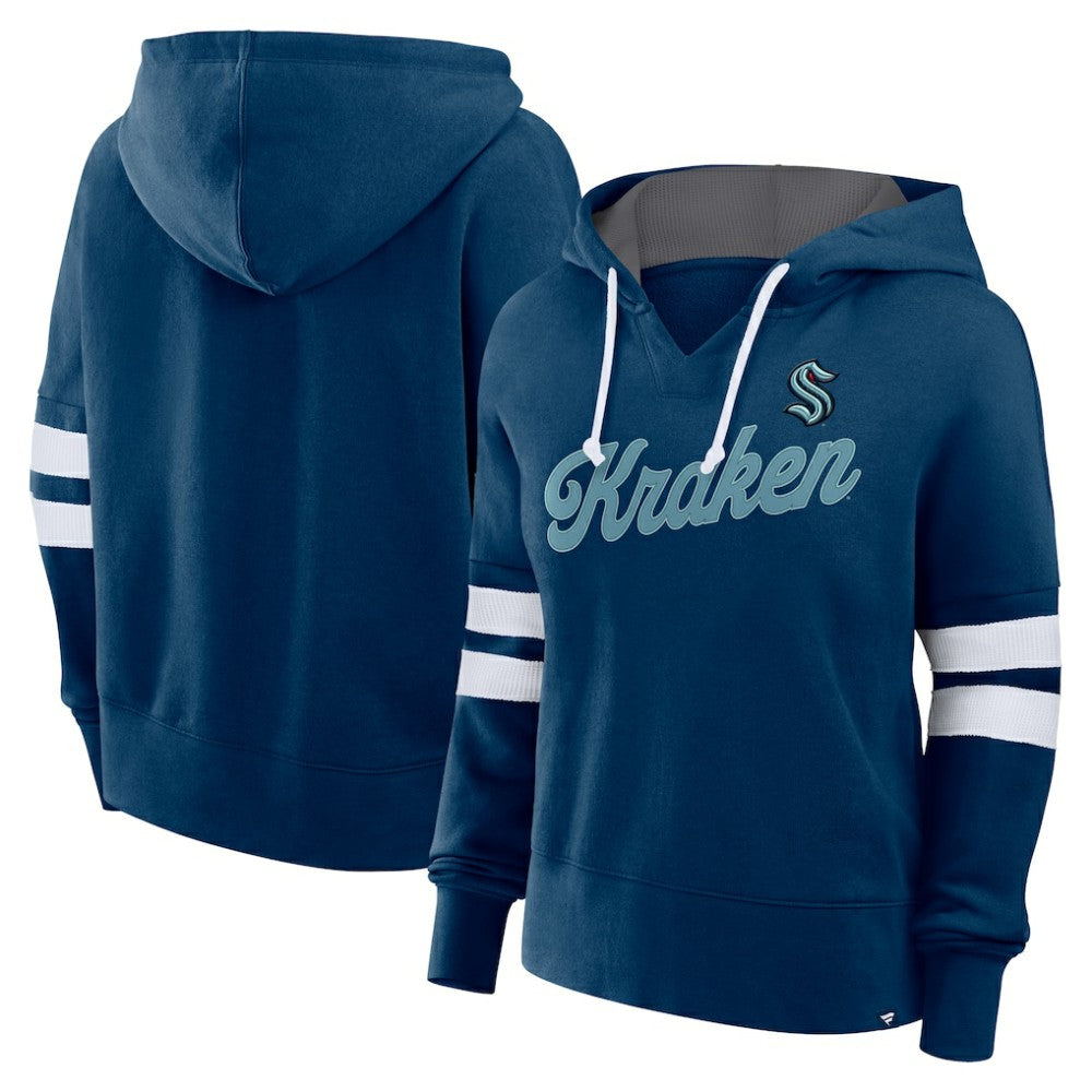 Seattle Kraken Fanatics Women's Oversized Seize Pullover Hoodie For Sale