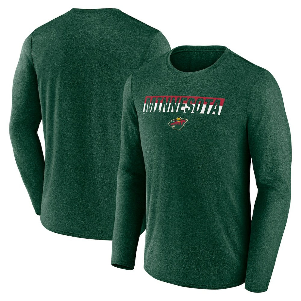 Minnesota Wild Fanatics Transition Long Sleeve T-Shirt Discount