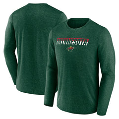 Minnesota Wild Fanatics Transition Long Sleeve T-Shirt Discount