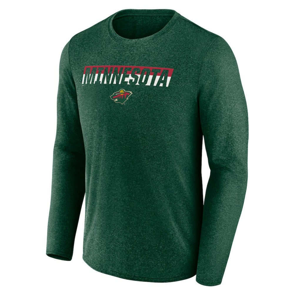 Minnesota Wild Fanatics Transition Long Sleeve T-Shirt Discount