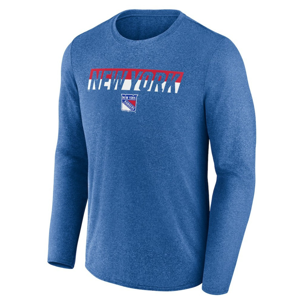 New York Rangers Fanatics Transition Long Sleeve T-Shirt Discount