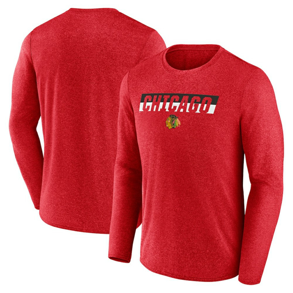Chicago Blackhawks Fanatics Transition Long Sleeve T-Shirt Outlet