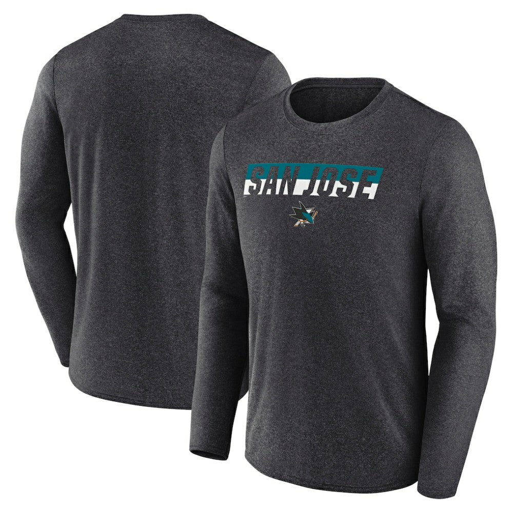 San Jose Sharks Fanatics Transition Long Sleeve T-Shirt Outlet