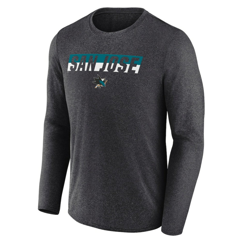 San Jose Sharks Fanatics Transition Long Sleeve T-Shirt Outlet