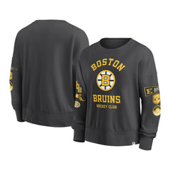 Boston Bruins Fanatics Women's Oversized Vintage Go Team Pullover Sweatshirt Online