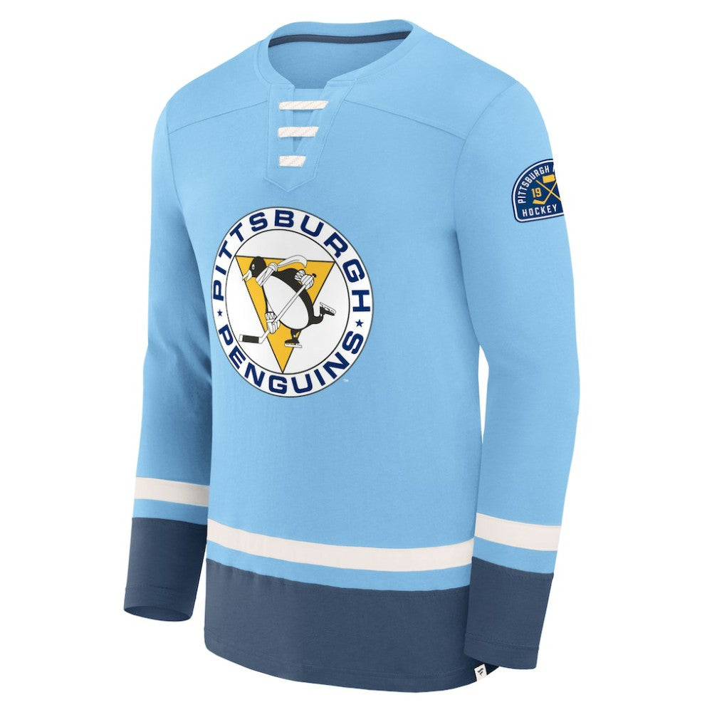 Pittsburgh Penguins Fanatics Vintage High Point Long Sleeve T-Shirt For Sale