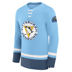 Pittsburgh Penguins Fanatics Vintage High Point Long Sleeve T-Shirt For Sale