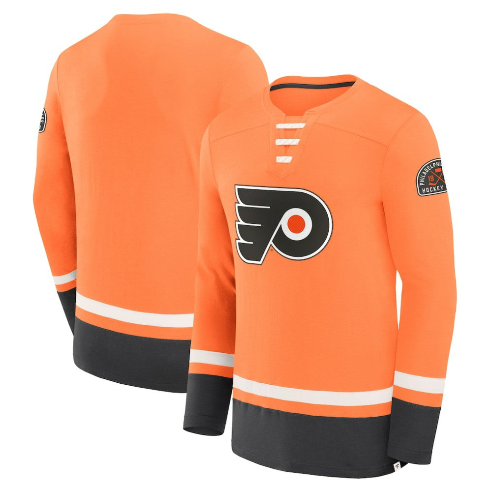 Philadelphia Flyers Fanatics Vintage High Point Long Sleeve T-Shirt Discount