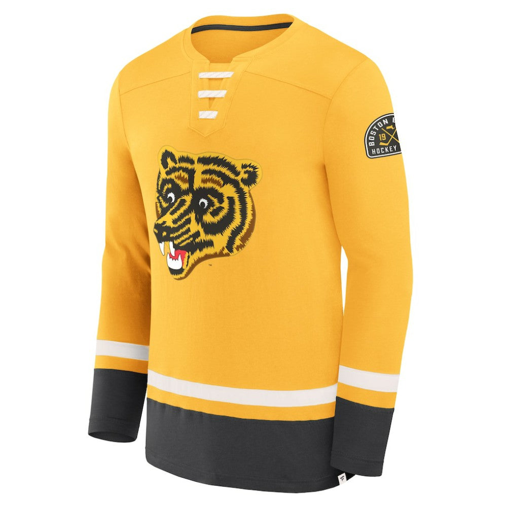 Boston Bruins Fanatics Vintage High Point Long Sleeve T-Shirt For Sale