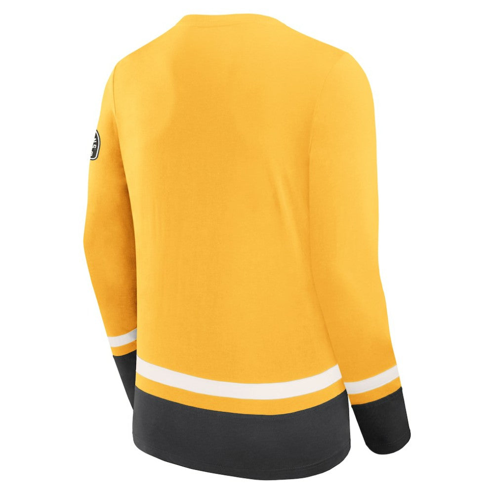 Boston Bruins Fanatics Vintage High Point Long Sleeve T-Shirt For Sale