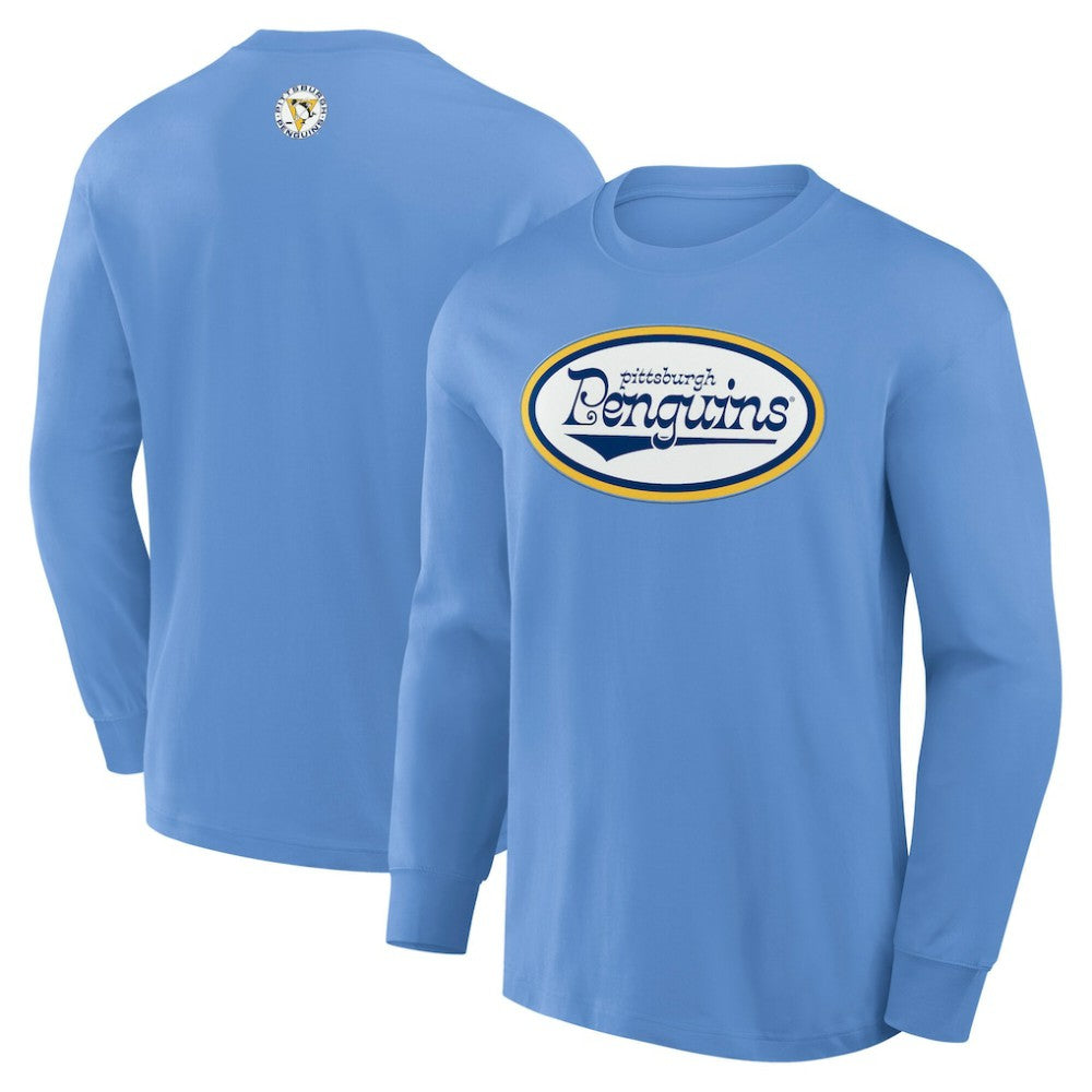 Pittsburgh Penguins Fanatics Vintage Rewind Long Sleeve T-Shirt Sale