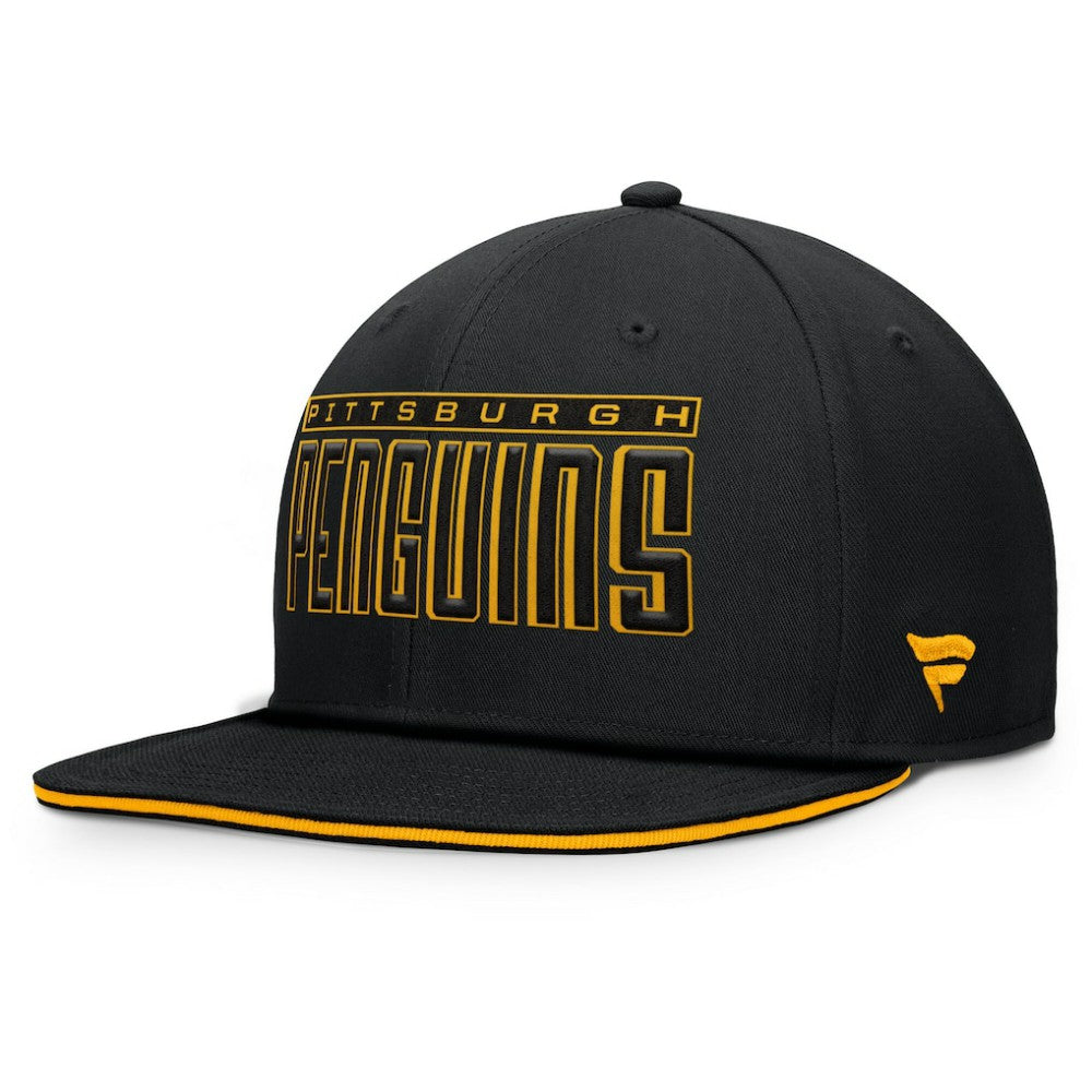 Pittsburgh Penguins Fanatics Fundamental Gino Stack Snapback Hat Discount