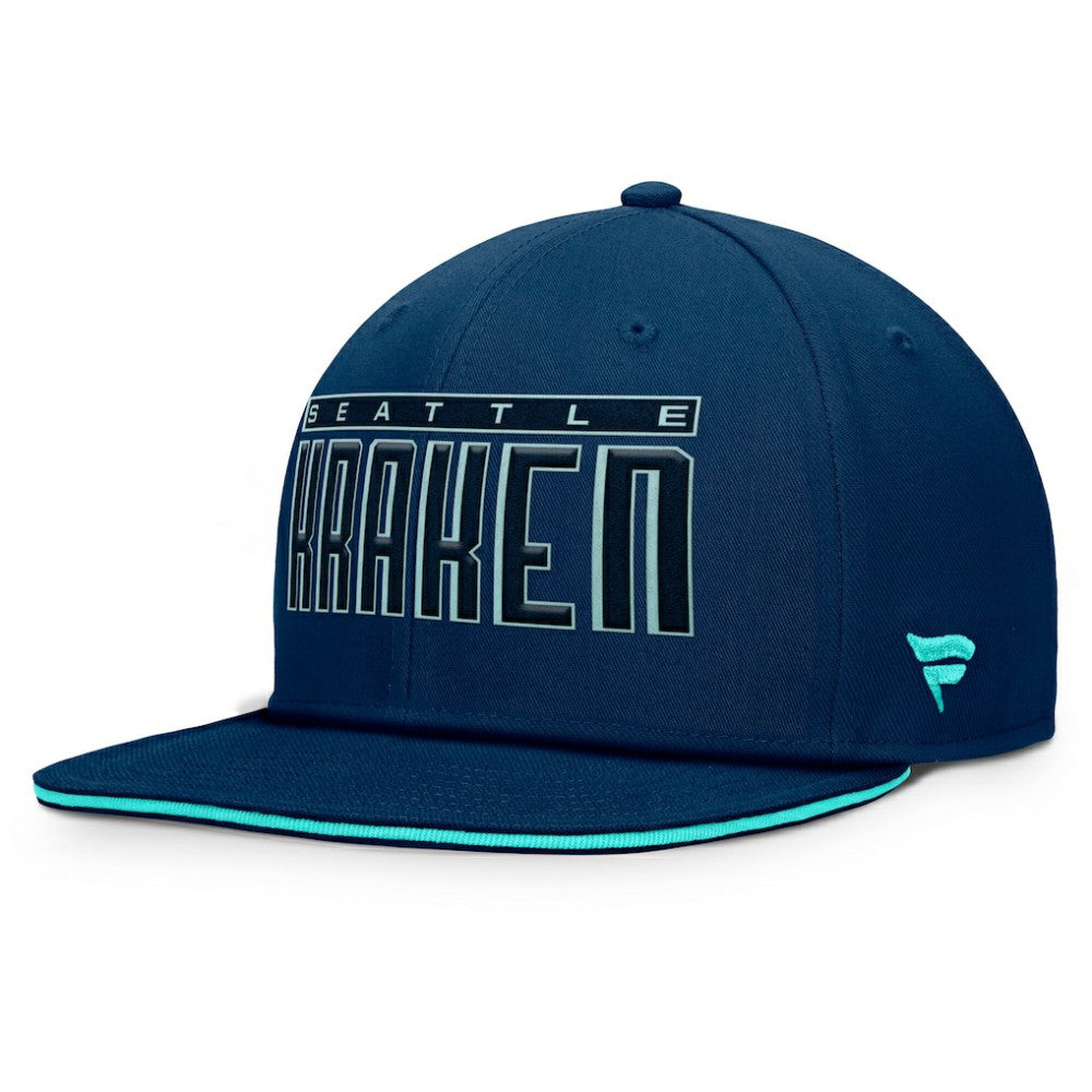 Seattle Kraken Fanatics Fundamental Gino Stack Snapback Hat For Sale
