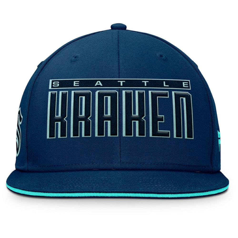 Seattle Kraken Fanatics Fundamental Gino Stack Snapback Hat For Sale