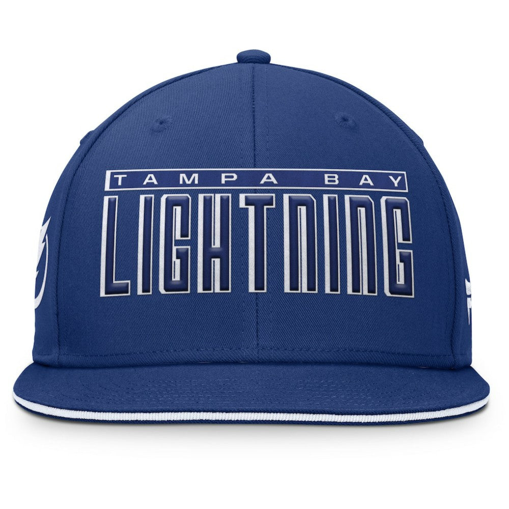 Tampa Bay Lightning Fanatics Fundamental Gino Stack Snapback Hat On Sale