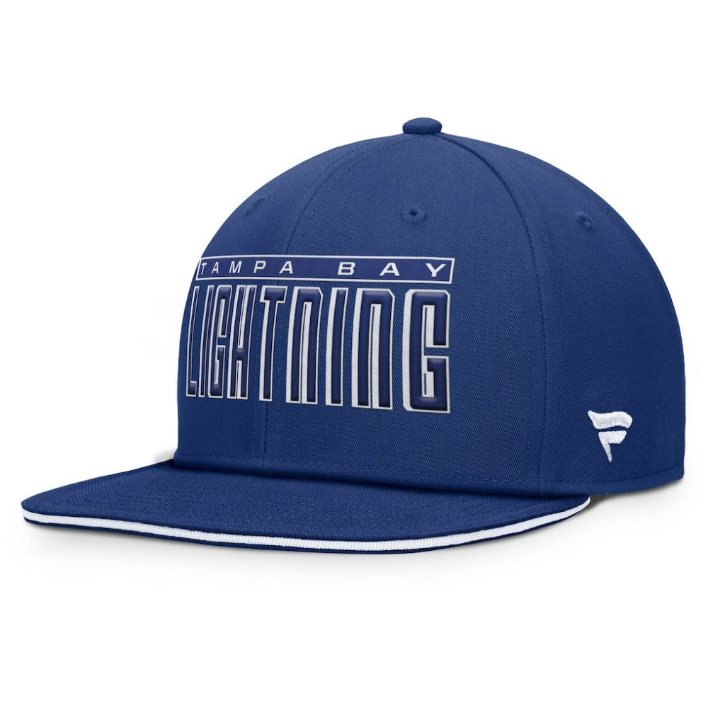 Tampa Bay Lightning Fanatics Fundamental Gino Stack Snapback Hat On Sale