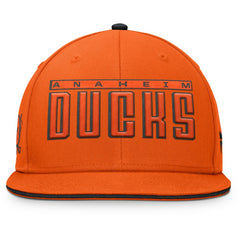 Anaheim Ducks Fanatics Fundamental Gino Stack Snapback Hat On Sale