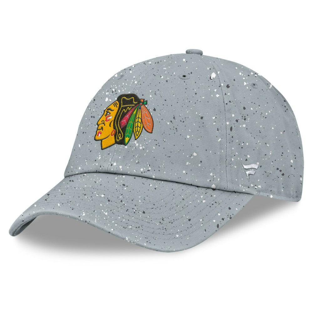 Chicago Blackhawks Fanatics Women's Heritage Snow Day Speckle Adjustable Hat For Sale